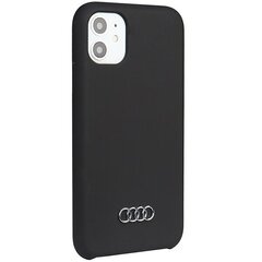 Audi Silicone Case iPhone 12|12 Pro 6.1" black hardcase AU-LSRIP12P-Q3|D1-BK hind ja info | Telefonide kaitsekaaned ja -ümbrised | hansapost.ee