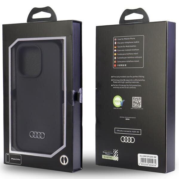 Audi Silicone Case iPhone 13 Pro | 13 6.1" black hardcase AU-LSRIP13P-Q3|D1-BK hind ja info | Telefonide kaitsekaaned ja -ümbrised | hansapost.ee