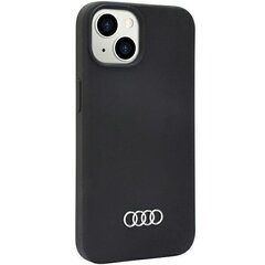 Audi Silicone Case iPhone 14 6.1" czarny|black hardcase AU-LSRIP14-Q3|D1-BK цена и информация | Чехлы для телефонов | hansapost.ee