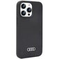 Audi Silicone Case iPhone 14 Pro Max 6.7" black hardcase AU-LSRIP14PM-Q3|D1-BK цена и информация | Telefonide kaitsekaaned ja -ümbrised | hansapost.ee
