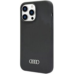 Audi Silicone Case iPhone 14 Pro Max 6.7" black hardcase AU-LSRIP14PM-Q3|D1-BK hind ja info | Telefonide kaitsekaaned ja -ümbrised | hansapost.ee