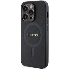 Guess GUHMP14XPSAHMCK iPhone 14 Pro Max 6.7" czarny|black hardcase Saffiano MagSafe цена и информация | Чехлы для телефонов | hansapost.ee