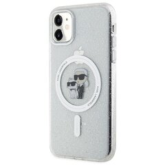 Karl Lagerfeld KLHMN61HGKCNOT iPhone 11 | Xr 6.1" transparent hardcase Karl&Choupette Glitter MagSafe цена и информация | Чехлы для телефонов | hansapost.ee