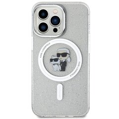 Karl Lagerfeld KLHMP13LHGKCNOT iPhone 13 Pro | 13 6.1" transparent hardcase Karl&Choupette Glitter MagSafe цена и информация | Чехлы для телефонов | hansapost.ee