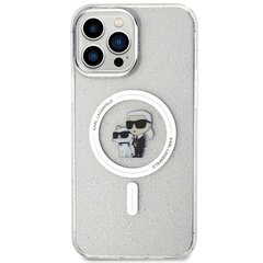 Karl Lagerfeld KLHMP13XHGKCNOT iPhone 13 Pro Max 6.7" transparent hardcase Karl&Choupette Glitter MagSafe цена и информация | Чехлы для телефонов | hansapost.ee