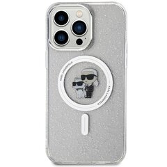 Karl Lagerfeld KLHMP14XHGKCNOT iPhone 14 Pro Max 6.7" transparent hardcase Karl&Choupette Glitter MagSafe цена и информация | Чехлы для телефонов | hansapost.ee