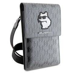 Karl Lagerfeld Torebka KLWBSAKHPCG srebrny|silver Saffiano Monogram Choupette цена и информация | Чехлы для телефонов | hansapost.ee