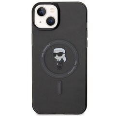 Karl Lagerfeld KLHMP15MHFCKNOK iPhone 15 Plus 6.7" czarny|black hardcase IML Ikonik MagSafe цена и информация | Чехлы для телефонов | hansapost.ee