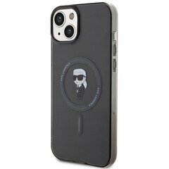 Karl Lagerfeld KLHMP15MHFCKNOK iPhone 15 Plus 6.7" czarny|black hardcase IML Ikonik MagSafe цена и информация | Чехлы для телефонов | hansapost.ee