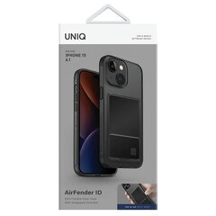 UNIQ etui Air Fender ID iPhone 15 Pro 6.1" szary|smoked grey tinted Cardslot цена и информация | Чехлы для телефонов | hansapost.ee