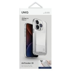 UNIQ etui Air Fender ID iPhone 15 Pro 6.1" szary|smoked grey tinted Cardslot цена и информация | Чехлы для телефонов | hansapost.ee