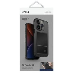 UNIQ etui Air Fender ID iPhone 15 Pro 6.1" szary|smoked grey tinted Cardslot цена и информация | Чехлы для телефонов | hansapost.ee