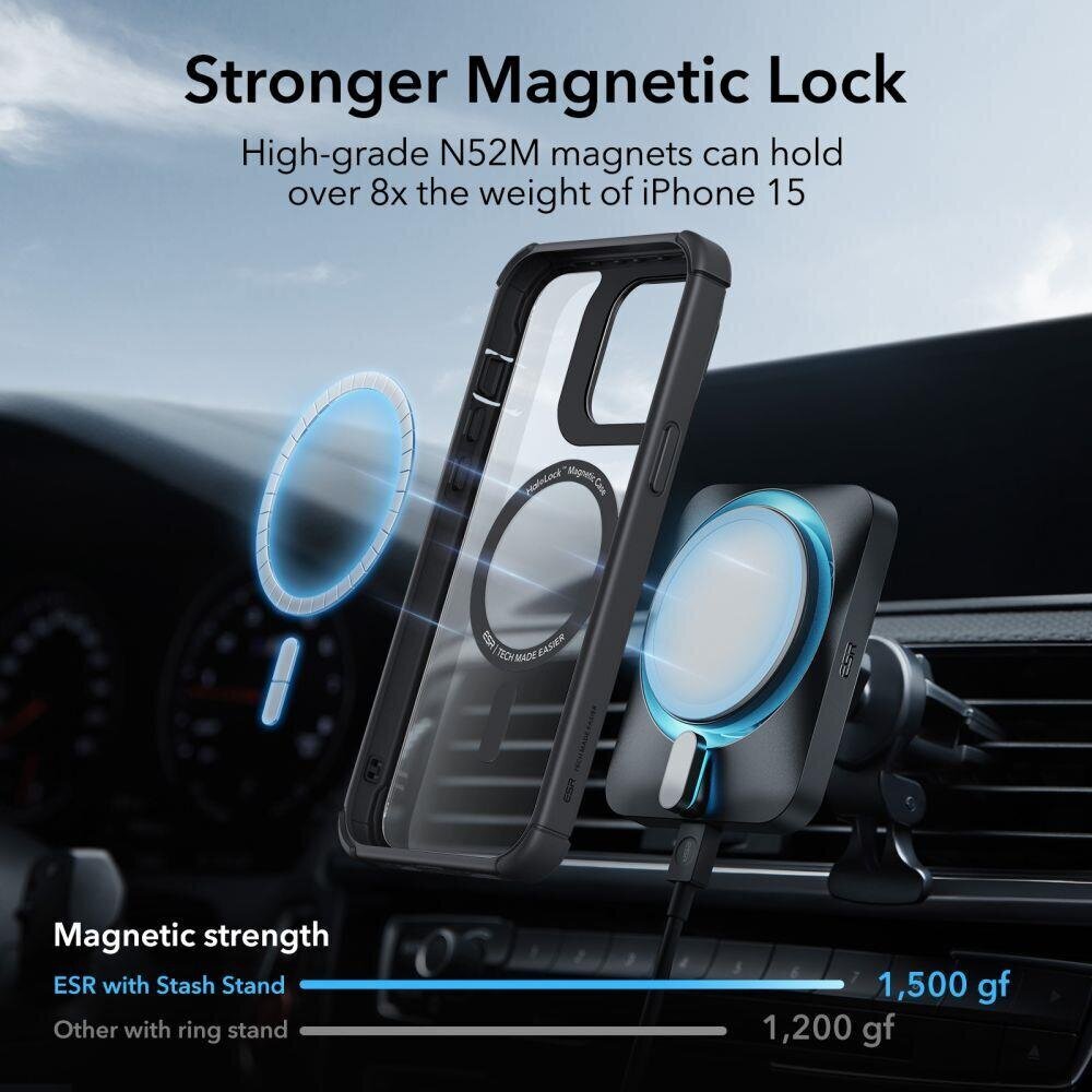 ESR Armor Tough Kickstand Halolock Iphone 15 Pro Max цена и информация | Telefonide kaitsekaaned ja -ümbrised | hansapost.ee