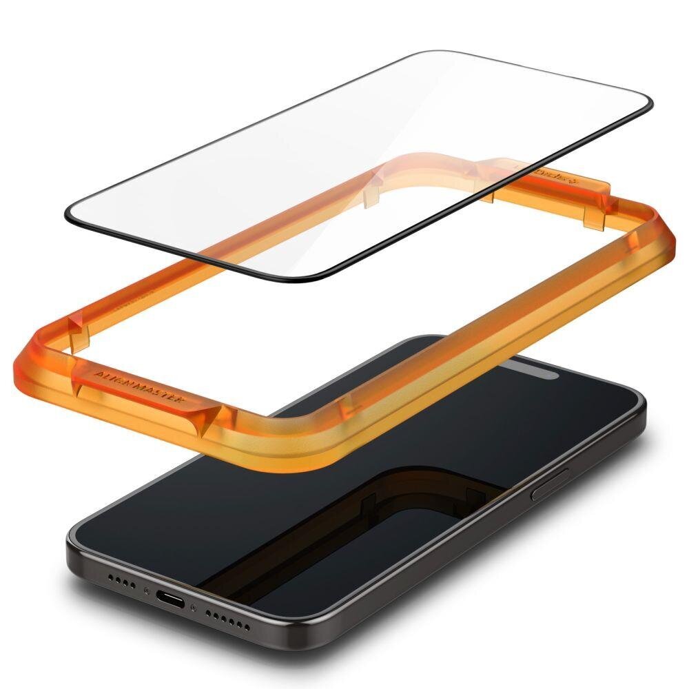 Spigen Alm Glass FC iPhone 15, 2 tk hind ja info | Ekraani kaitseklaasid ja kaitsekiled | hansapost.ee