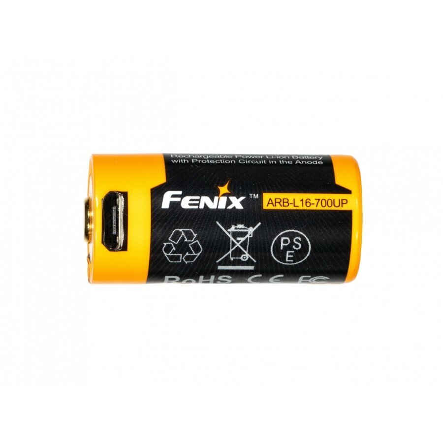 Laetav aku Fenix USB 16340 700 mAh 3,6 V цена и информация | Muu matkavarustus | hansapost.ee