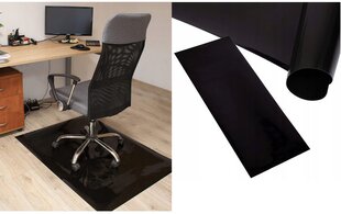 Защитный напольный коврик 0.5 мм, 140x100 см, черный цена и информация | Офисные кресла | hansapost.ee