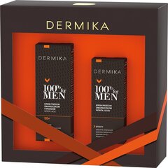 Komplekt Dermika 100% for Men meestele: päevakreem, 50 ml + öökreem, 50 ml + silmakreem, 15 ml цена и информация | Кремы для лица | hansapost.ee