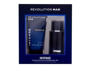 Komplekt Revolution Man Intense meestele: tualettvesi EDT, 100 ml + dušigeel, 150 ml цена и информация | Мужские духи | hansapost.ee