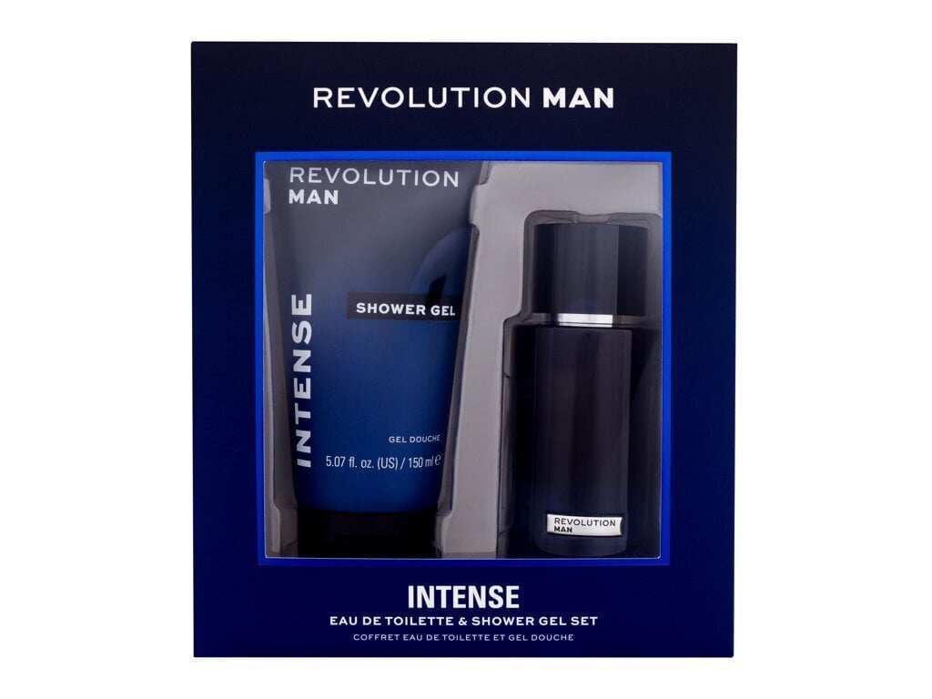 Komplekt Revolution Man Intense meestele: tualettvesi EDT, 100 ml + dušigeel, 150 ml цена и информация | Parfüümid meestele | hansapost.ee
