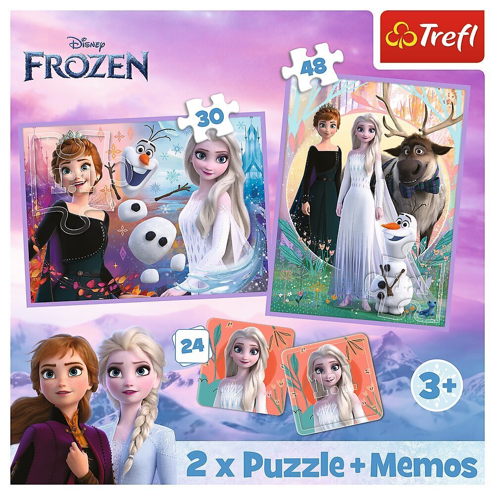 Pusle-mäng Trefl Frozen (Igavene talv 2), 78 tk цена и информация | Pusled lastele ja täiskasvanutele | hansapost.ee