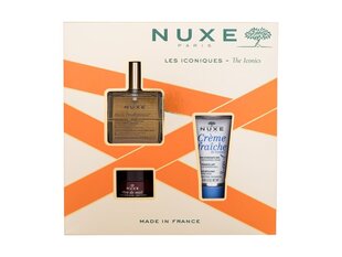 Kinkekomplekt Nuxe The Iconics Nuxe Best Seller Gift Box Prodigious: õli , 50 ml + näokreem, 30 ml + huulepalsam, 15 g. цена и информация | Сыворотки для лица, масла | hansapost.ee