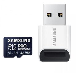 SAMSUNG MICRO SDXC 512GB W/READER MB-MY512SB/WW цена и информация | Карты памяти | hansapost.ee