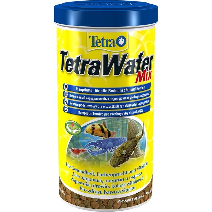 Põhjakalade ja koorikloomade sööt Tetra TetraWafer Mix, 1000 ml цена и информация | Kalade toit | hansapost.ee