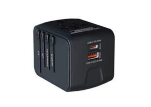 Prio Universal Travel Adapter 20W hind ja info | Laadijad mobiiltelefonidele | hansapost.ee