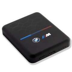 BMW Powerbank indukcyjny BMPBMS3K22PGVK 5W 3000mAh + kabel czarny|black M Collection MagSafe цена и информация | Зарядные устройства Power bank  | hansapost.ee