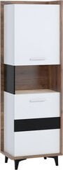 Полка Meblocross Box 07 2D, темно-коричневая/белая цена и информация | Полки | hansapost.ee