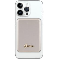 Guess Powerbank indukcyjny 15W GUPBM5ALGSGD 5000mAh złoty|gold MagSafe Metal Script Logo цена и информация | Зарядные устройства Power bank | hansapost.ee