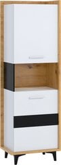 Полка Meblocross Box 07 2D, коричневая/белая цена и информация | Полки | hansapost.ee