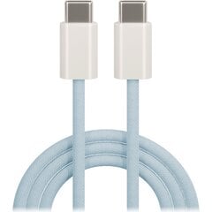 Maxlife MXUC-06 cable USB-C - USB-C 1,0 m 20W blue nylon цена и информация | Borofone 43757-uniw | hansapost.ee