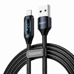 Toocki Charging Cable USB A-L, 1m, 12W (Black) цена и информация | Toocki Мобильные телефоны, Фото и Видео | hansapost.ee