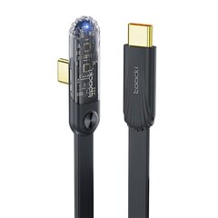 Toocki Elbow Charging Cable C-C, 1m, 100W (Black) цена и информация | Toocki Телефоны и аксессуары | hansapost.ee