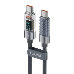 Toocki Charging Cable C-C, 1m, 100W (Black) цена и информация | Toocki Телефоны и аксессуары | hansapost.ee