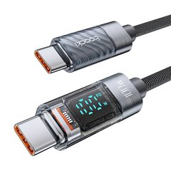 Toocki Charging Cable USB C-C, 1m, 100W (Black) цена и информация | Toocki Телефоны и аксессуары | hansapost.ee
