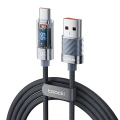 Toocki Charging Cable A-C, 1m, 66W (Grey) цена и информация | Кабели для телефонов | hansapost.ee