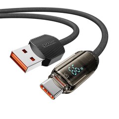 Toocki Charging Cable A-C, 1m, 66W (Black) цена и информация | Toocki Мобильные телефоны, Фото и Видео | hansapost.ee