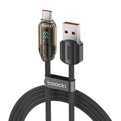 Toocki Charging Cable A-C, 1m, 66W (Black) цена и информация | Кабели для телефонов | hansapost.ee