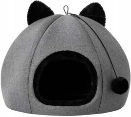 Лежак Doggy Kitty Head, 40x40x28 см, серый цвет цена и информация | Лежаки, домики | hansapost.ee