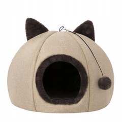 Лежак Doggy Kitty Head, 40x40x28 см, бежевый цвет цена и информация | Лежаки, домики | hansapost.ee
