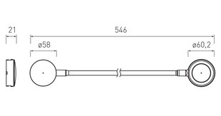 LED lamp Chicago, valge hind ja info | Valgusribad ja LED ribad | hansapost.ee