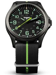 Meeste Käekell Traser P67 Officer Pro GunMetal Black/Lime hind ja info | Käekellad meestele | hansapost.ee