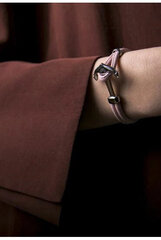 Victoria Walls Розовый кожаный браслет со стальным якорем VB1074S цена и информация | Женские браслеты | hansapost.ee