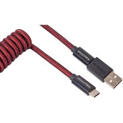 Keychron Premium Coiled Type-C Cable hind ja info | Klaviatuurid | hansapost.ee