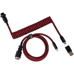 Keychron Premium Coiled Type-C Cable, Red цена и информация | Клавиатуры | hansapost.ee