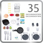 Smoby Studio Kitchen Tech + 35 Accessories hind ja info | Mänguasjad tüdrukutele | hansapost.ee