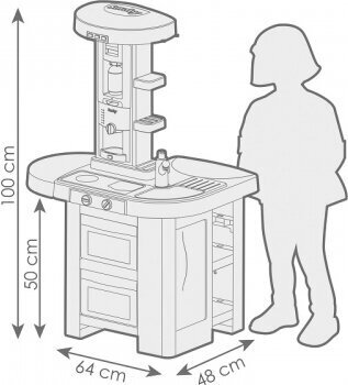Smoby Studio Kitchen Tech + 35 Accessories hind ja info | Mänguasjad tüdrukutele | hansapost.ee
