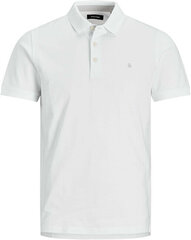 Meeste polosärk Jack&Jones 12136668, valge hind ja info | T-särgid meestele | hansapost.ee